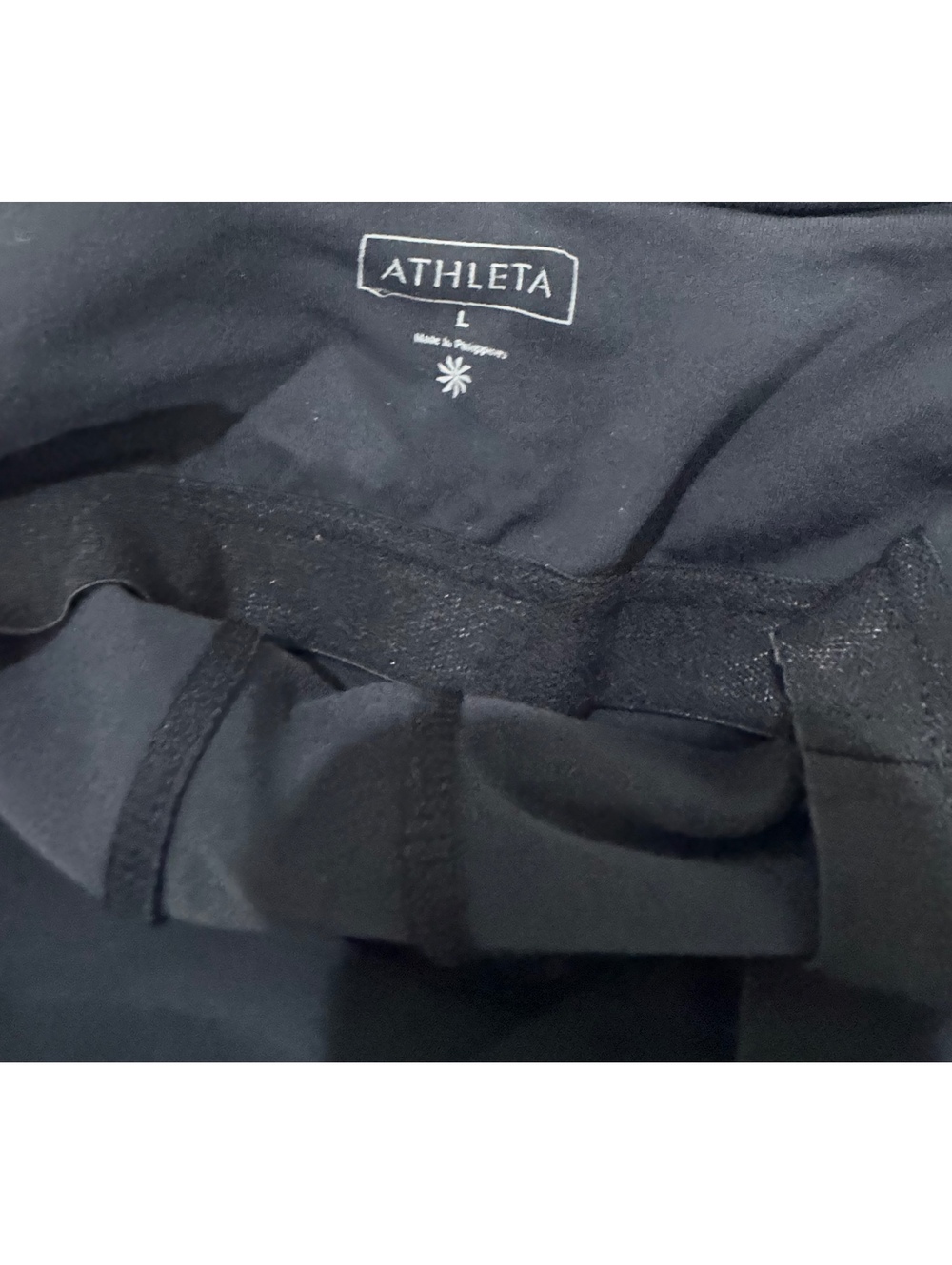 Athleta Black Supplex Halter Dress Built In Shelf Bra Size Large - Picture 6 of 9